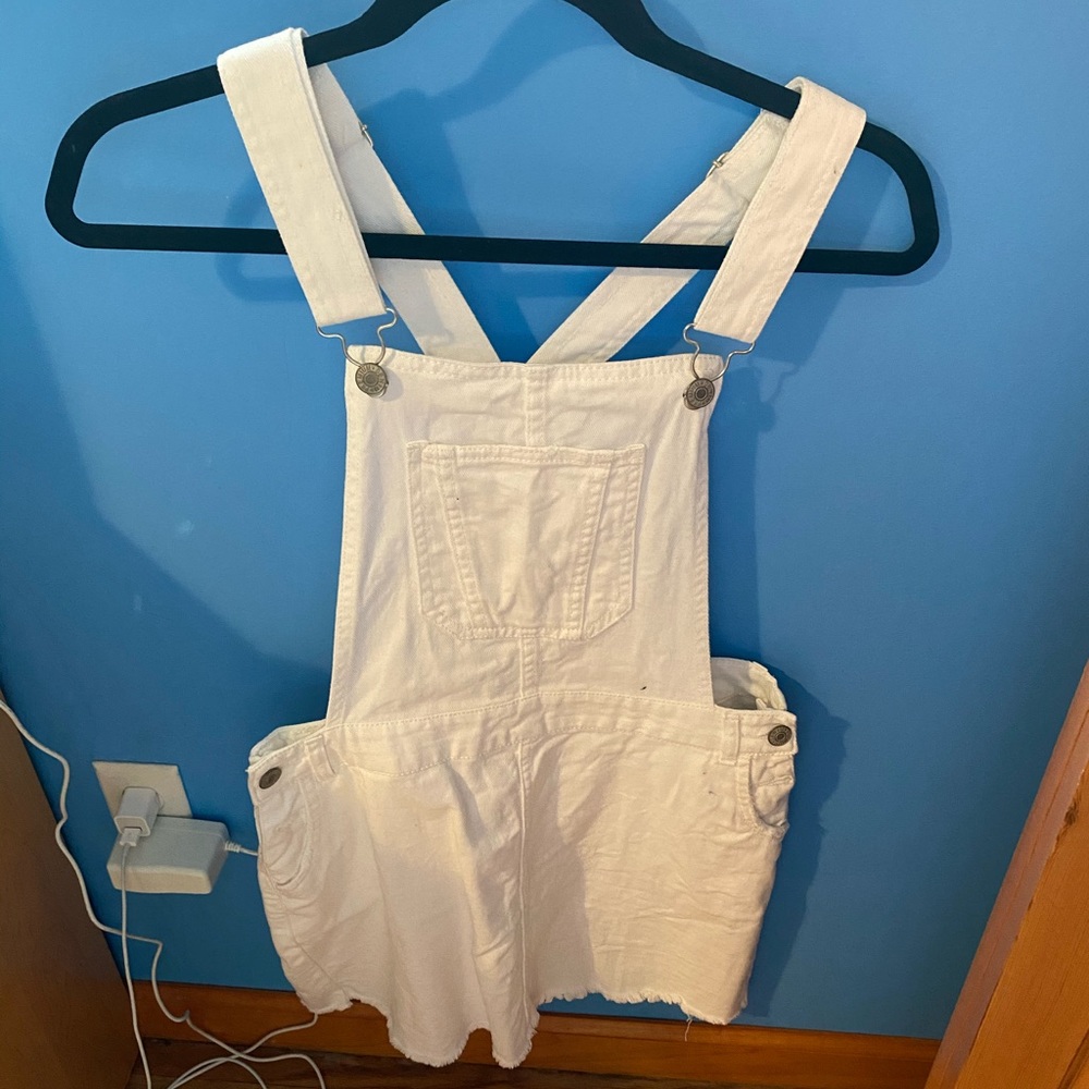 Denim overall dress